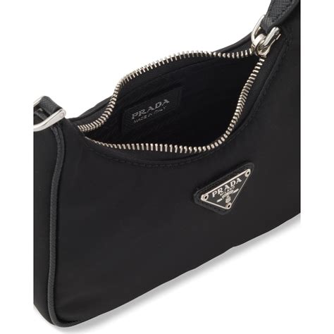 prada re nylon mini pouch|prada leather mini shoulder bag.